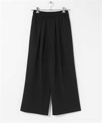 雙褶輕便寬褲(黑色-36-BLACK)
