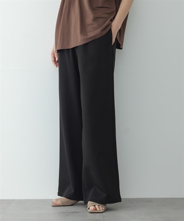 防起毛球EASY CARE寬版輕便長褲