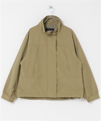 防潑水立領尼龍夾克(卡其綠膚色-FREE-其他膚色)