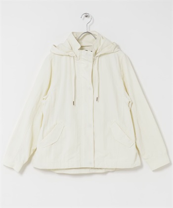 防潑水多機能連帽登山外套(米色-FREE-OFF WHITE)