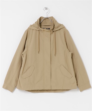 防潑水多機能連帽登山外套(膚色-FREE-BEIGE)