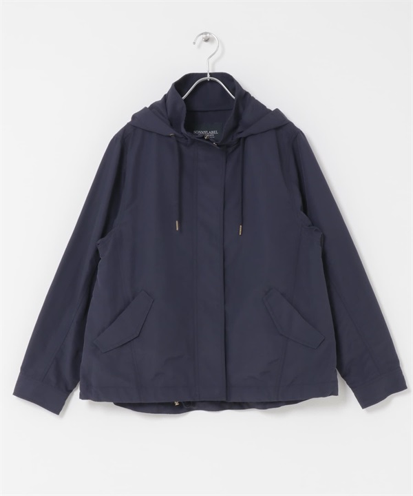 防潑水多機能連帽登山外套(藏青色-FREE-NAVY)