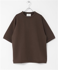 絲光空氣層針織布T恤(棕色-M-BROWN)