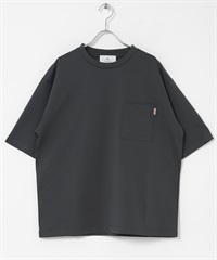 羅馬布口袋短袖T恤(炭灰色-M-CHARCOAL GRAY)