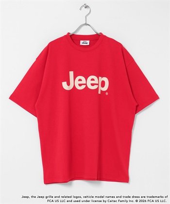 JEEP®LOGO短袖T恤(紅色-L-RED)