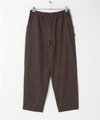 仿牛仔輕便寬褲(棕色-S)