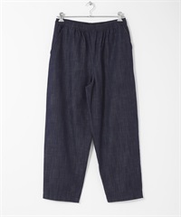 仿牛仔輕便寬褲(藍色-S)