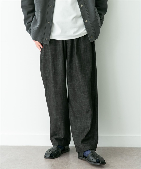 仿牛仔輕便寬褲