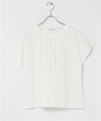 正面荷葉邊套衫(米色-FREE-OFF WHITE)