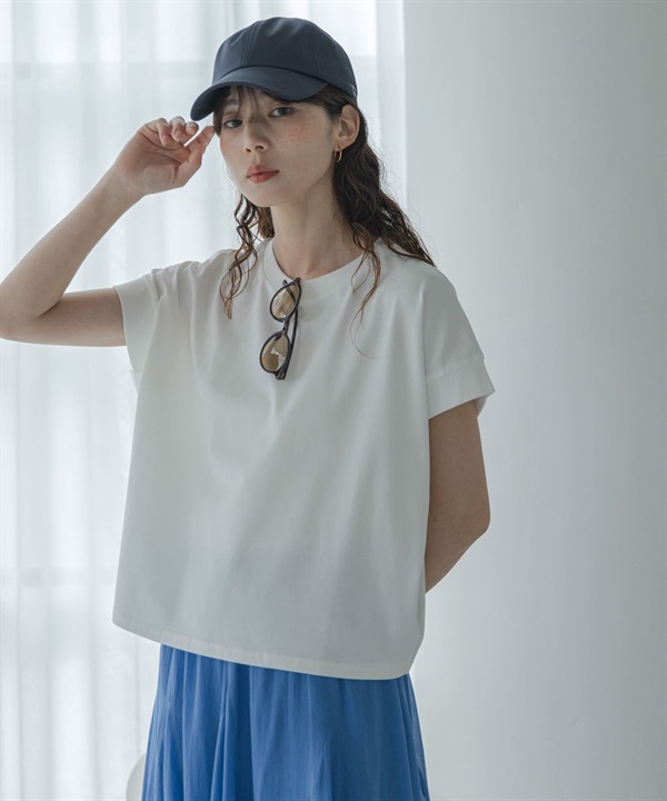 UV CUT涼感法式袖T恤