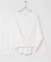 正面打褶羅馬布套衫(米色-FREE-OFF WHITE)