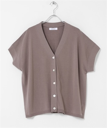 Coolmist 涼感法式袖針織開襟衫