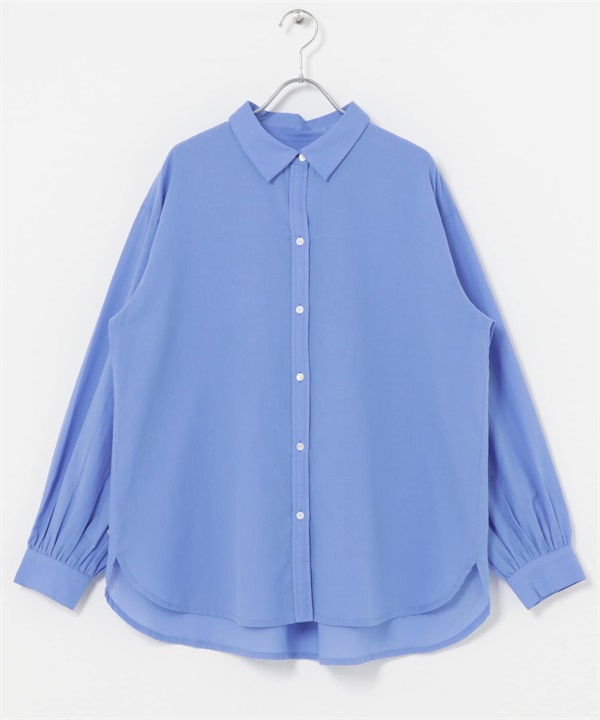 多款空氣感棉質襯衫(藍色-FREE-BLUE)