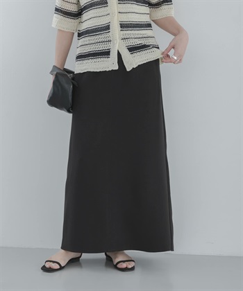雙層織物直筒裙