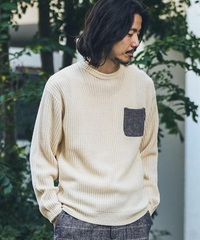Harris Tweed 口袋設針織衫