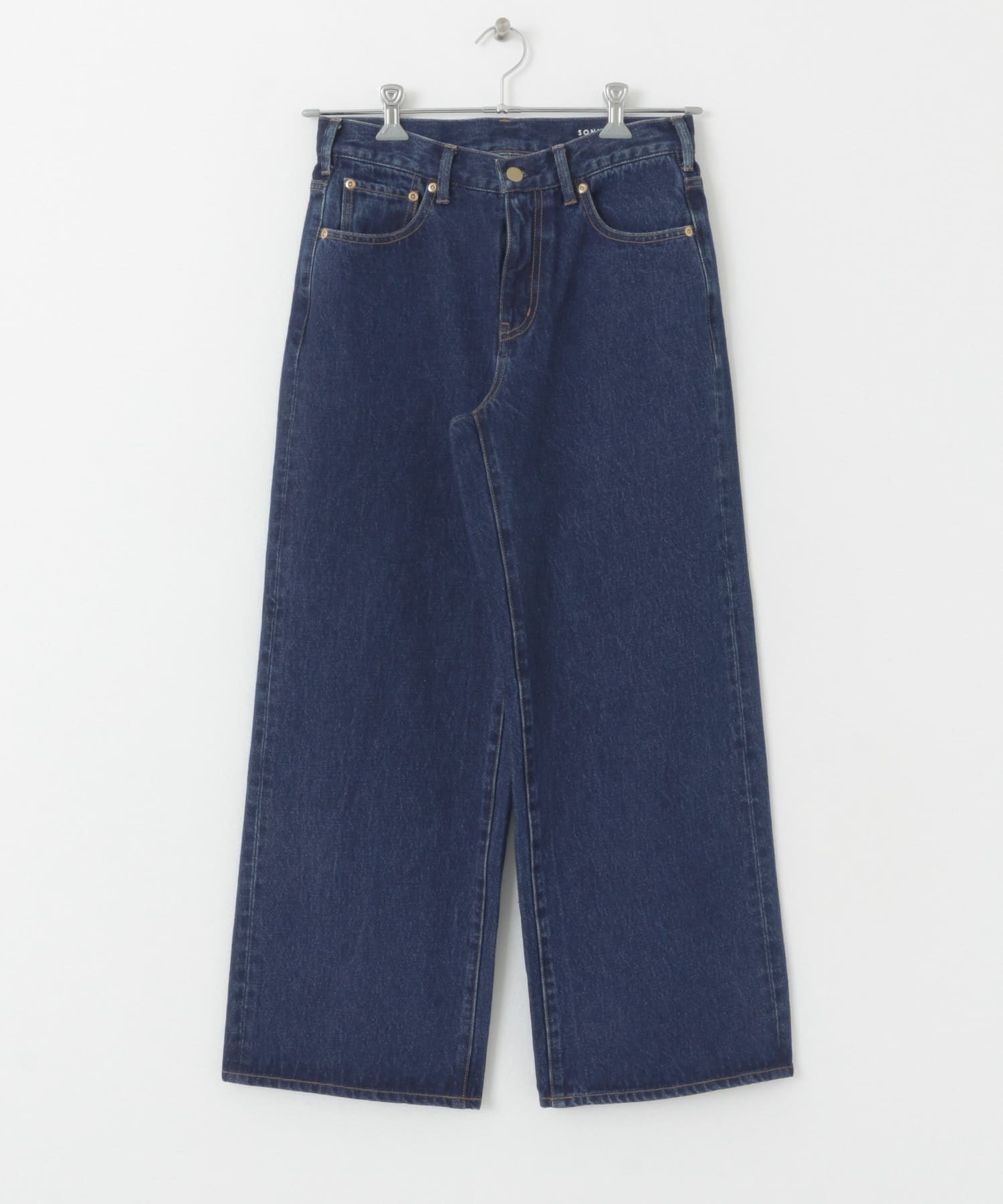 低腰直筒牛仔褲(靛青色-34-INDIGO BLUE)