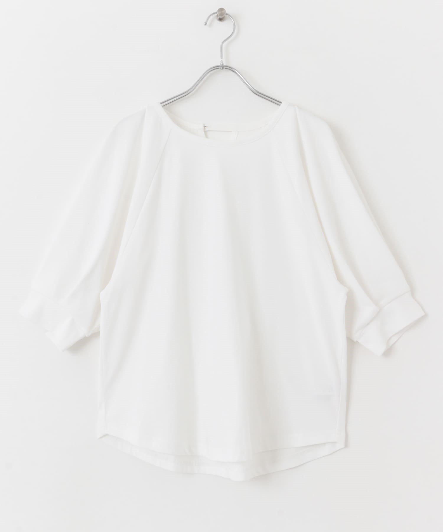 吸水速乾涼感打褶袖套衫(米色-FREE-OFF WHITE)