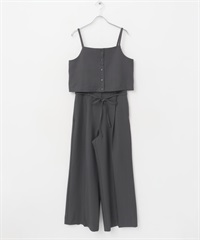 2WAY馬甲細肩帶背心加長褲組合(灰色-36-GRAY)