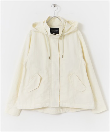 防潑水連帽登山外套(米色-36-OFF WHITE)