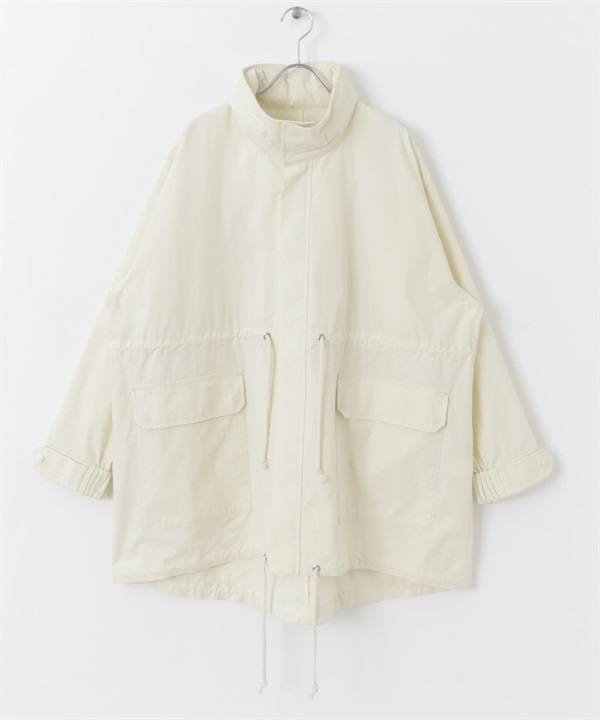 軍裝風尼龍夾克(象牙白-FREE-IVORY)