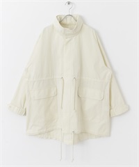 軍裝風尼龍夾克(象牙白-FREE-IVORY)