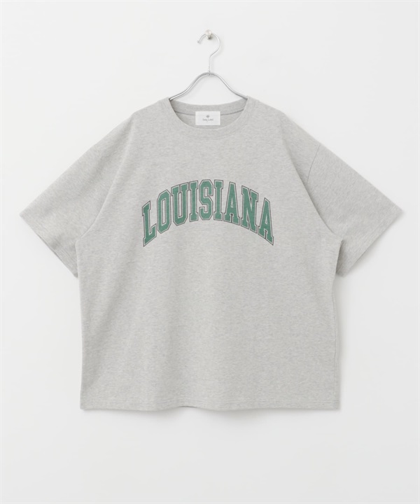 LOGO印花寬版T恤(燕麥色-M-OATMEAL)