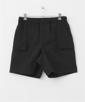 尼龍工裝短褲(黑色-L-BLACK)