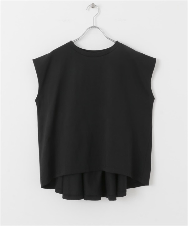 吸水速乾涼感背面傘狀套衫(黑色-FREE-BLACK)