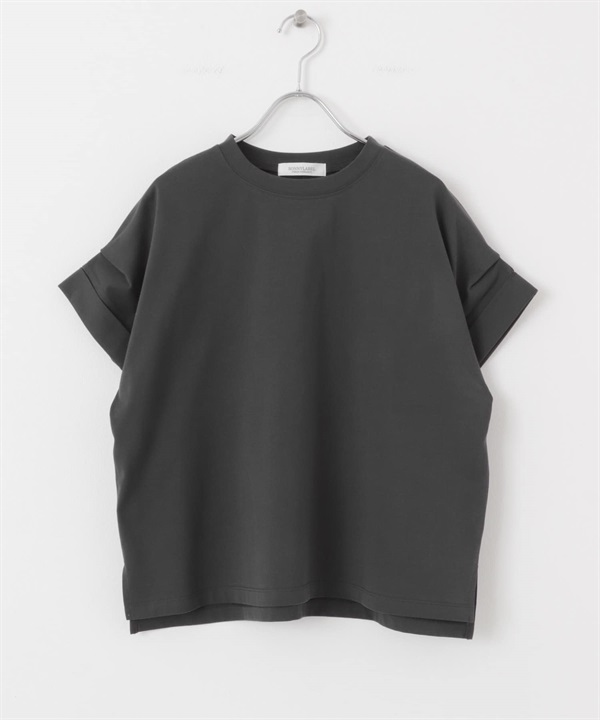 雙褶法式袖套衫(炭灰色-FREE-CHARCOAL GRAY)