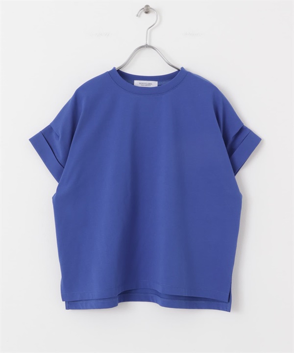 雙褶法式袖套衫(藍色-FREE-BLUE)