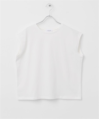 UR TECH COOL涼感法式袖T恤(米色-FREE-OFF WHITE)