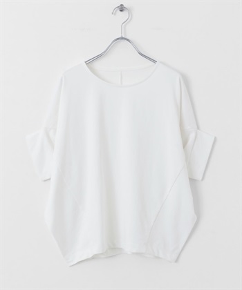 吸水速乾涼感蝙蝠袖套衫(米色-FREE-OFF WHITE)