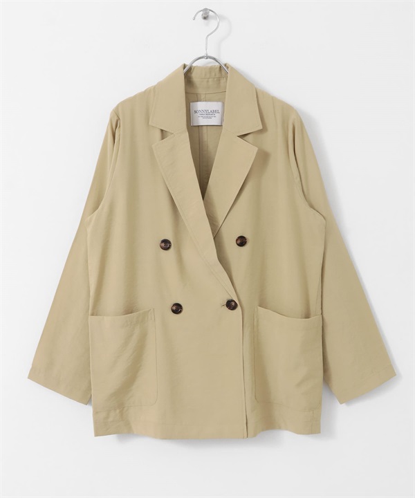 輕量透膚西裝外套(膚色-FREE-BEIGE)