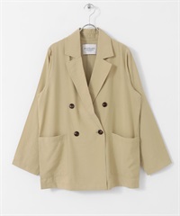 輕量透膚西裝外套(膚色-FREE-BEIGE)