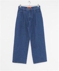 【別注】RED KAP / 寬版打褶牛仔褲(靛青色-M-INDIGO BLUE)