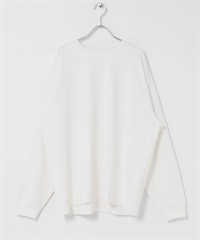 UpDRIFT 寬鬆合身長袖T恤(米色-M-OFF WHITE)