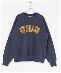 【男女通用款】GEM SPORTSWEAR 圓領LOGO棉質毛圈上衣(藏青色-M-NAVY)