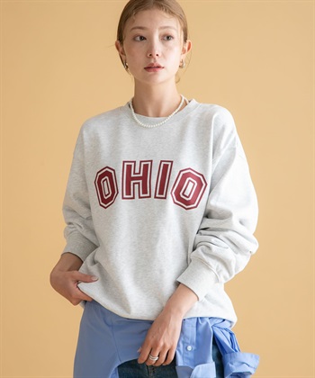 GEM SPORTSWEAR 圓領LOGO棉質毛圈上衣
