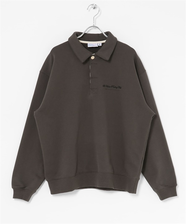 【男女通用款】GEM SPORTSWEAR 棉質毛圈POLO衫(炭灰色-M-CHARCOAL GRAY)