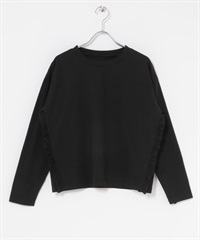 背面荷葉邊設計套衫(黑色-FREE-BLACK)