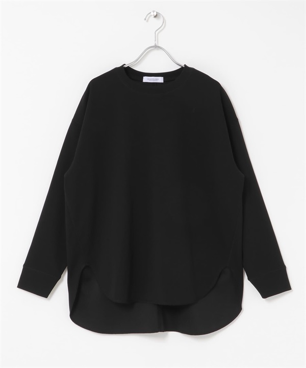 彈性喬琪紗套衫(黑色-FREE-BLACK)