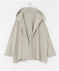 棉質毛圈連帽開襟衫(灰膚色-FREE-其他膚色)