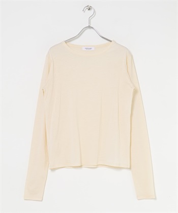 基本款透膚長袖T恤(象牙白-FREE-IVORY)