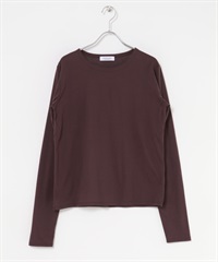 基本款透膚長袖T恤(棕色-FREE-BROWN)