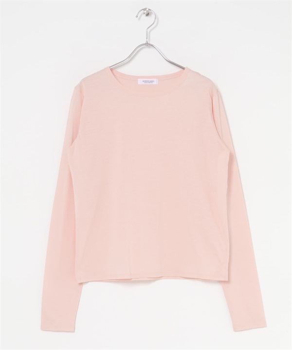 基本款透膚長袖T恤(粉紅色-FREE-PINK)