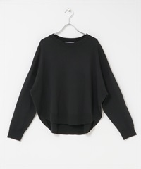 防起毛球繭型針織衫(黑色-FREE-BLACK)