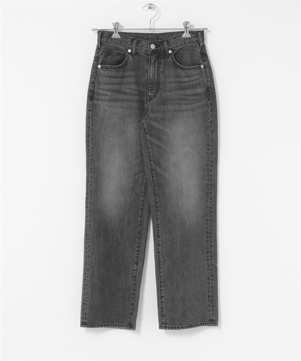 仿舊感直筒牛仔褲(灰色-36-GRAY)
