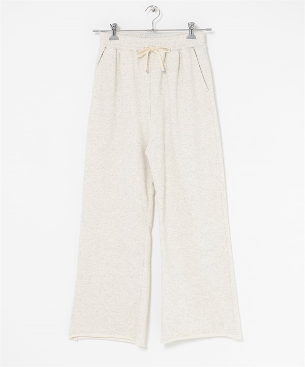 棉質毛圈休閒寬褲(燕麥色-36-OATMEAL)