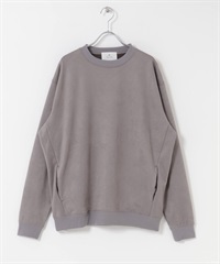 柔滑圓領套衫(炭灰色-M-CHARCOAL GRAY)