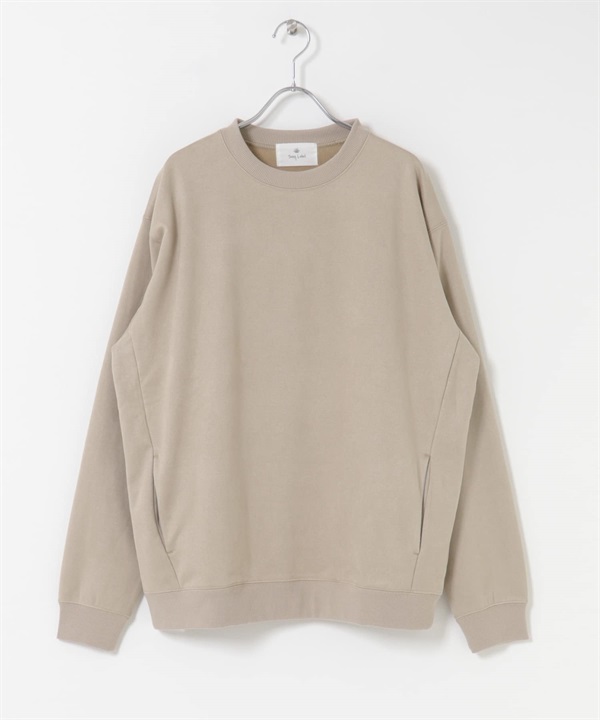 柔滑圓領套衫(灰膚色-M-其他膚色)